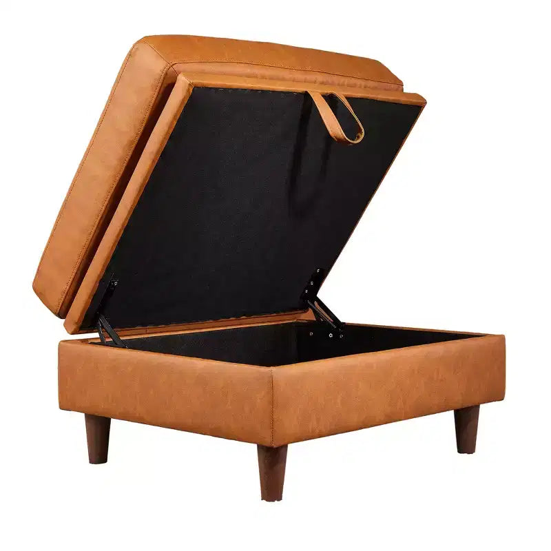 85 Canapé, Canapés Modernes du Milieu du Siècle, Petit Canapé 3 Places en Similicuir avec Assise Profonde, Coussins Confortables, pour Salon, Chambre, Bureau