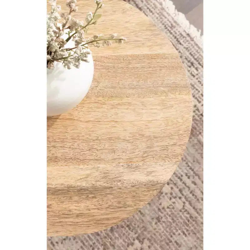 Table d'appoint ovale en bois Conan