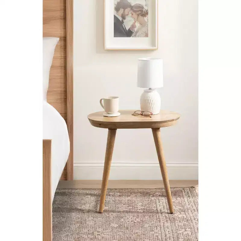 Table d'appoint ovale en bois Conan