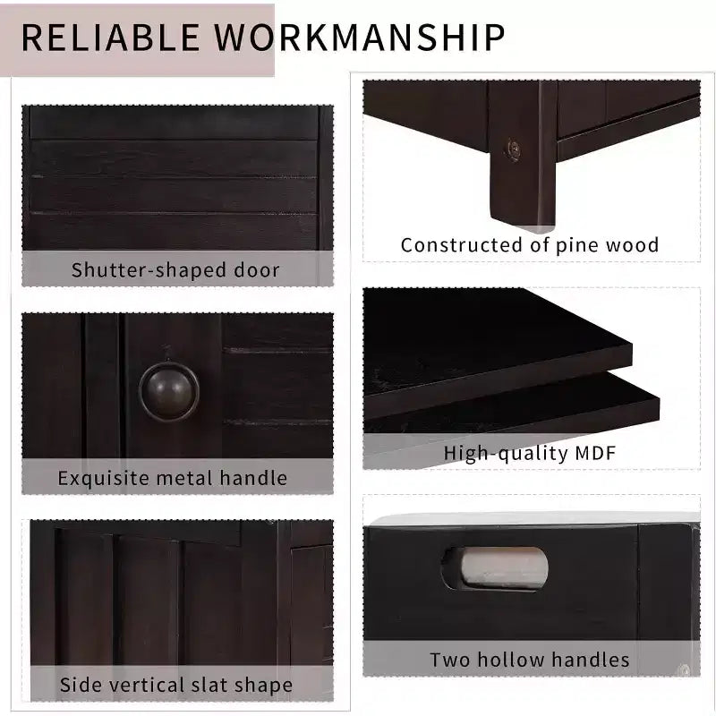 Banc de rangement à chaussures lavable avec coussin amovible, 3 portes à persiennes, pieds en bois robustes, rangement supérieur caché pour entrée et chambre.
