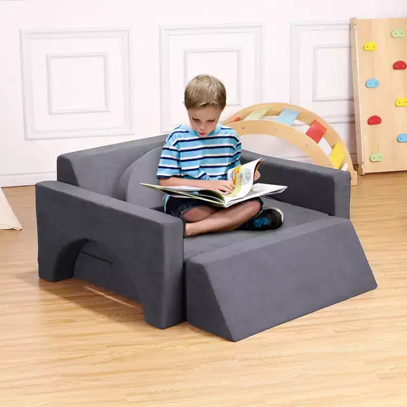 Canapé de jeu modulaire pour enfants 7 pièces, canapé multifonctionnel convertible pour tout-petits, idéal pour salle de jeux et chambre d'enfant