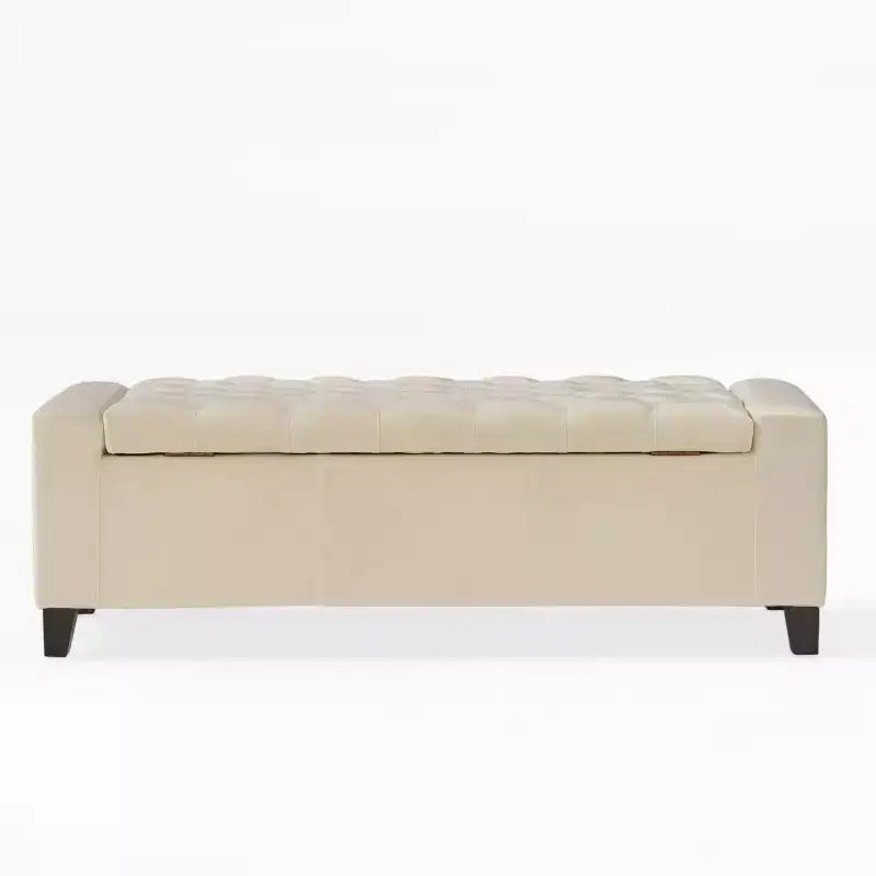 Banc rembourré avec coussin moelleux, Banc moderne pour salon et chambre à coucher, Banc confortable pour adultes