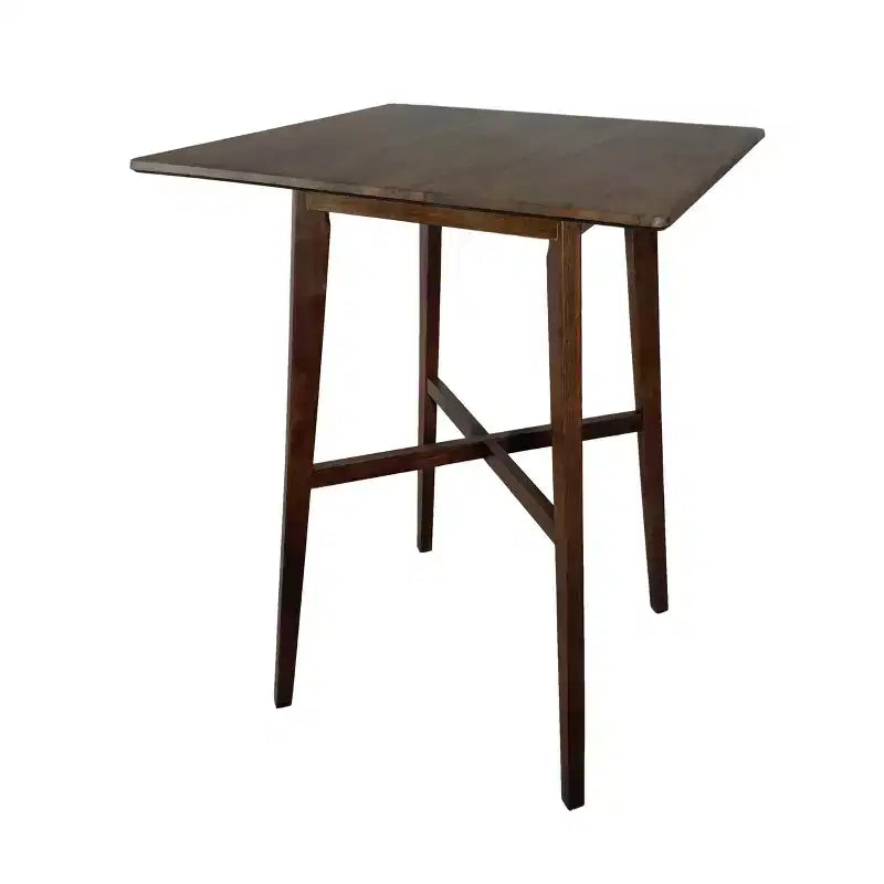 Table de salle à manger moderne, table de cuisine haute avec pieds en bois d'hévéa pour petits espaces, salle à manger, salon