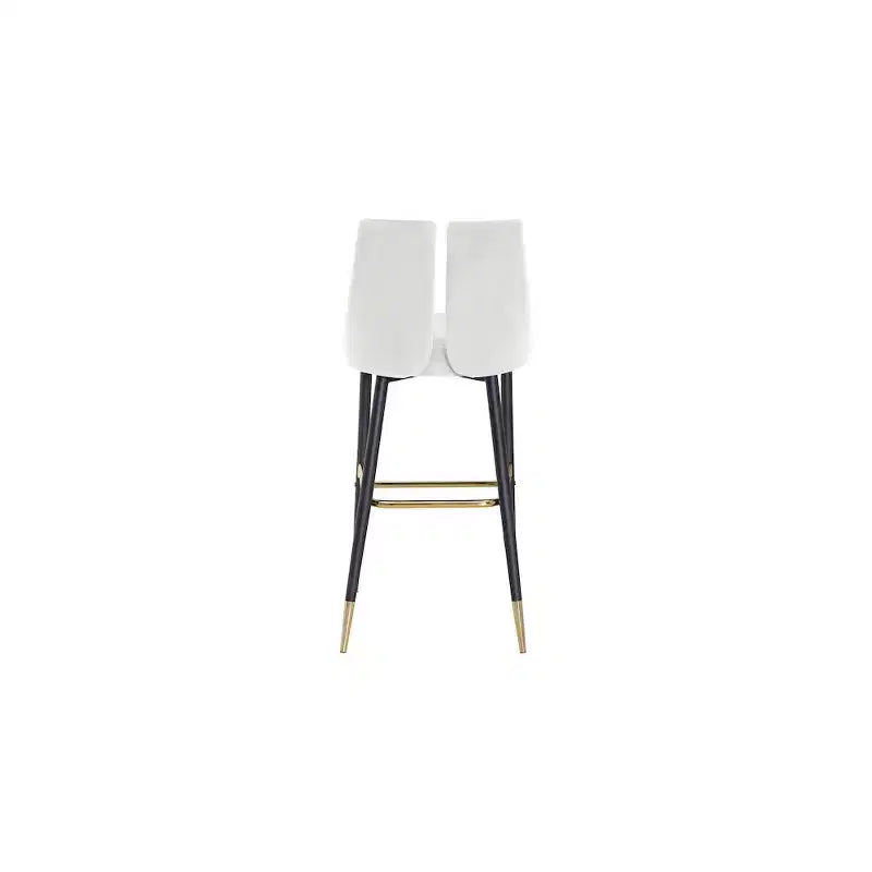 Tabouret haut élégant en velours, lot de 2