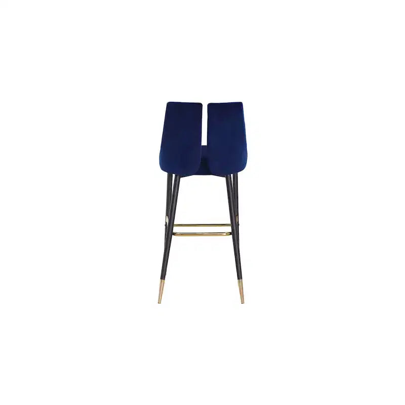 Tabouret haut élégant en velours, lot de 2