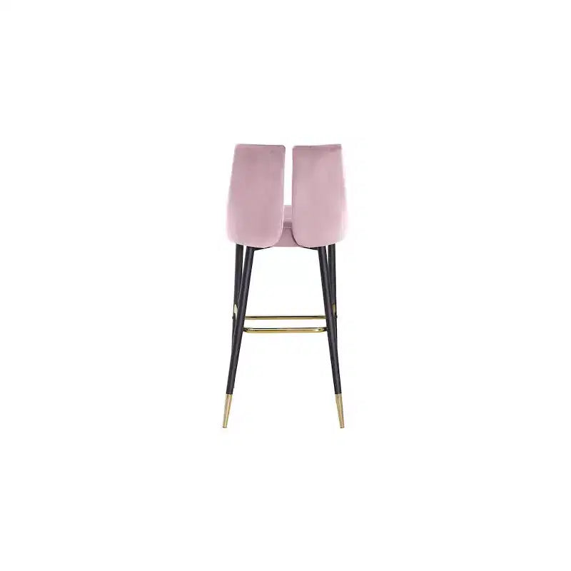 Tabouret haut élégant en velours, lot de 2
