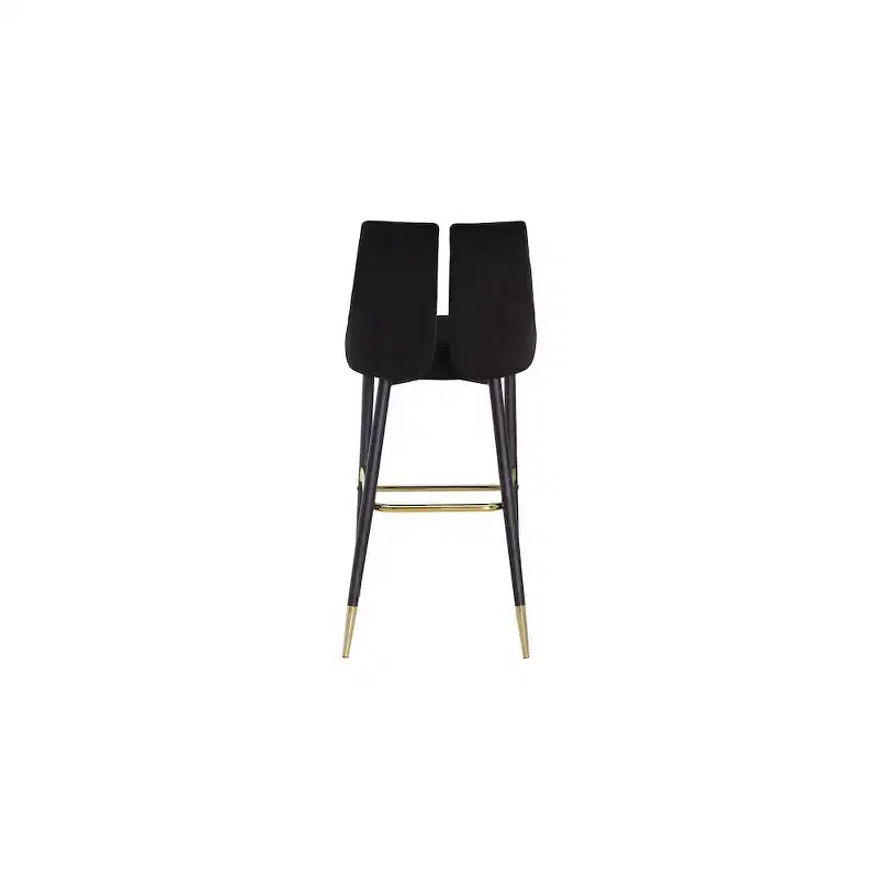 Tabouret haut élégant en velours, lot de 2