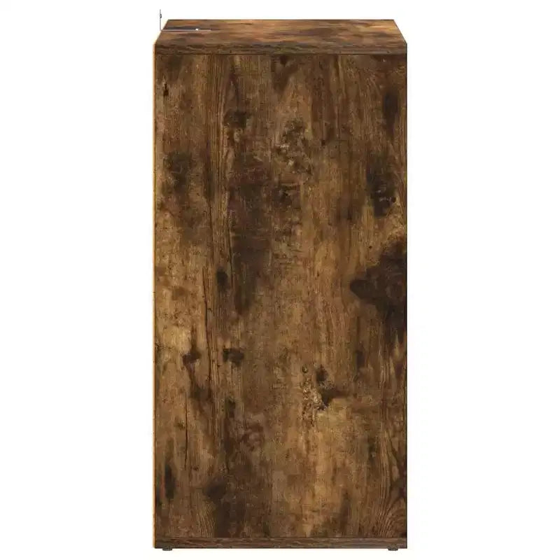Meuble à Chaussures Chêne Fumé Bois d'Ingénierie Rangement Moyen